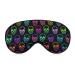 Eye Mask for Sleeping Compatible with Neon Skulls Sleep Masks for Women Men Light Blocking Sleeping Mask Breathable Sleep Eye Mask with Adjustable Elastic Strap for Flight Nap One Size Pattern (455)