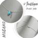Shop Mosako Boho Turquoise Necklace - Silver Feather Pendant - Delicate Jewelry for Women - International Shipping - Buy Online on GoSupps.com