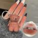 AZ.BNC Cute Bear Lipsticks Set - 6 Colors Matte Velvet Lipstick Key Chain | Waterproof Long Lasting Lip Gloss for Beauty Makeup - 6pcs (Red) - Buy Online on GoSupps.com