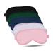 supregear Silk Sleep Masks Comfortable Night Sleeping Silk Eye Mask Satin Eye Cover with Elastic Strap for Yoga Travel Nap Women Men 5 Pack Color Assorted