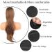 PORSMEER Auburn Brown Synthetic Drawstring Ponytail Extension - 26 Inch Natural Straight Wavy Hairpiece for Women and Girls - Buy Online on GoSupps.com