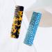Korean Acetate Antistatic Massage Hair Comb - Large Tooth Hairbrush with Turtle Shell Print - Fantasy Blue Color - Hairdresser Brush Kamm Set - International Shipping Available - Buy Online on GoSupps.com
