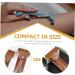 Beavorty Razor Storage Case - Travel-Friendly PU Cover for Shaving Razors Stylish Brown Design 16.5x4.2x1cm - Buy Online on GoSupps.com