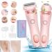 Duskofficial Razor The Glide Pro 3.0 Razor 2 in 1 Waterproof Electric Razor for Women Livora Electric Shaver for Women Wet Dry Use for Face Chin Body Arm Leg Armpit Bikini Trimmer(Pink)