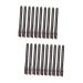 Didiseaon 20 Pcs Eye Shadow Brush Cosmetic Brush Makeup Applicator Eye Makeup Sponge Black Stainless Steel 5.8X0.7X0.5CMx2pcs Blackx2pcs
