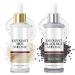 2025 Ampoules de gommage au riz exfoliant doux pour le visage et le corps limine les cellules mortes de la peau convient tous les types de peau. (Noir + blanc taille unique) Noir/blanc Taille unique