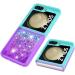 Shop Tivenfezk Nadoli Glitter Drive Shell for Samsung Galaxy Z Flip 5 - Shockproof Silicone Gradient Bumper Case with Liquid Waterfall Design - Transparent Blue Violet - Buy Online on GoSupps.com