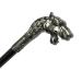 Vintage Gentleman Walking Cane 89cm Metal Wolf Head Elegant Gentleman Decorative Walking Sticks Cosplay Canes Family for Men Gifts