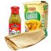 Tamale Making Kit | Mexican Maseca Flour For Tamales Salsa Verde Sauce Bottle and Corn Husks