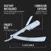 Classic Necessity Stainless Steel Straight Razor for Men | Pack Of 20 Single Edge Blades | Salon Quality Cutthroat Shavette With Swing Lock | Durable Shaving Tool for Close Beard Styling - Buy Online on GoSupps.com