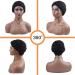 Besteffie Short Curly Human Hair Wigs for Black Women - 100% Brazilian Virgin Hair Pixie Cut Afro Kinky Curly Wig (1B) - Buy Online on GoSupps.com