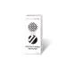 Magnivision contact lens containers with left-right marking in modern black and white design contact lenses container to hygienic storage of hard and soft contact lenses |Ethno style