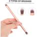Healeved 72 Pcs Makeup Brush Eye Shadow Brush Nose Contour Brush Face Powder Blush Artificial Fiber Golden - Buy Online on GoSupps.com
