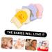 Healeved 4pcs Cartoon Bath Wipes Set - Soft Reusable Bathing Gloves Cleaning Mittens & Loofah for Kids | Body Puppet Back Washer - 15x13cm - Buy Online on GoSupps.com