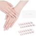 DANNI & TONI Soft Gel Nail Wraps - 28 Semi Cured Salon-Quality Stickers Set in Champagne Kiss - French Manicure Stickers - Buy Online on GoSupps.com
