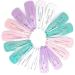 Topkids Accessories Small Mini Metal Hair Snap Clips Little Kids Toddler Baby Girls Children Women Clips Cute Clip Slides Gift Sectioning Clips Bendies Sleepies 3cm / 1.2" (16pc Pastel Tones) 16pc Glitter Pastel Tones