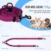 Slowton Adjustable Double Dog Leash - 360 Rotatable Reflective No Splinters for Small Dogs (3-9 kg) - Rose Red - Buy Online on GoSupps.com