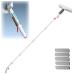 RRRYYYZZ 75'' Spray Window Squeegee for Home with 4-Section Extension Pole 4 in 1 Shower Glass Cleaner Squeegee Shower Squeeze for Glass Door and Tile with Sewage Collector and 5 Pads