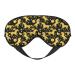 Gold Glitter Unicorns Sleep Mask with Adjustable Straps Travel Eye Mask Sleeping Eye Covers