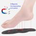 Magnetic Acupressure Insoles - Reflexology Foot Massage Inserts with 8 Magnets for Pain Relief - Black Male 11.41 Inch - Buy Online on GoSupps.com
