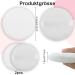 Ultra-Washable 10cm Velor Face & Body Powder Puff - Reusable Loose Powder Applicator (2 Pieces) | Dndgdlua - Buy Online on GoSupps.com