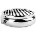 Mini Travel Metal Pill Box - 2x2 in Black & White Checkered - Ideal Medicine Organizer for Purse & Pocket | International Shipping Available - Buy Online on GoSupps.com