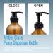16oz Amber Glass Pump Bottles Set - Ideal for Shampoo, Essential Oils, Lotions & Cleaning Products - Includes 8 Chalk Labels & 1 Pen - Refillable Aromatherapy Oil Containers - Buy Online on GoSupps.com