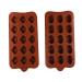 Alipis 2pcs Chocolate Mold Easter Cookie Mold Silicone Baking Molds Easter Egg Candy Mold Kitchen Chocolate Baking Molds Fudge Molds Fondant Molds Silicone Molds Lollipop Ice Cube Mold 18.5X11CM Light Brown 2