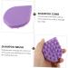 BUIFULSIC 1STK Bathing Brush | Silicone Dog & Body Massager Brush | Hair Shampoo Brush - Violet 8.5x7cm - Buy Online on GoSupps.com