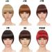 Bangs Hair Clip Fake Bangs Synthetic Blunt Bang Clip in Hair Extension Women Blunts Fringe Hair Black Brown Bangs 2 Clips Bangs Clip in Hair(Color:Light brown) 8inch Light brown - Buy Online on GoSupps.com