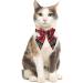 Lamphyface Christmas Cat Collar with Breakaway Feature, Cute Bow Tie & Flower Bandana - Adjustable and Safe Plaid Bowtie Design - Buy Online on GoSupps.com