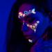 Lencyh Neon Glow Face Stickers Masquerade Sticker Makeup Face Decals - Waterproof Face Decorations for Festival Bar Adults Halloween - Buy Online on GoSupps.com