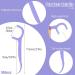 100 Pcs 2in1 Portable Dental Floss Picks - Disposable Interdental Cleaning Tool for Travel Home Office - Purple Toothpick Sticks - Buy Online on GoSupps.com