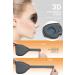 3D Light Blocking Sleep Mask - Contoured Comfort for Night Sleep, Travel, Yoga - Adjustable Strap - Grey - Buy Online on GoSupps.com
