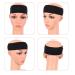 MapofBeauty Yoga Headbands 3 Pack | Stretchy Cotton Hair Wraps for Sports & Exercise - Black - Buy Online on GoSupps.com