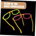 Healeved 30 Sets Glow in the Dark Glasses - Stylish Slim Mirror Frame Kit for Brilliant Nighttime Looks - Perfect for Parties & Events - Buy Online on GoSupps.com
