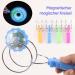 Shop 4-Piece Retro LED Roundabout Gyro Wheel Set | Bright Spinning Magnetic Toys for Parties | Random Color - Buy Online on GoSupps.com