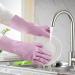 Riisoyu Dishwahing Gloves 2 Pairs Reusable Household Gloves 32cm Long Skin-Friendly Cleaning Gloves Rubber Cleaning Gloves with Cotton Flocked Liner for Kitchen Painting Gardening Pet Care - Buy Online on GoSupps.com