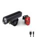 YBL bicycle light set stvzo bicycle lighting 40 lux bicycle lamp front USB bicycle light front front light & rear light set ipx5 waterproof bike lights led set black
