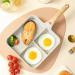 Kahdsvby Durable Multipurpose Fried Egg Pan Aluminum Alloy Frying Pan 3 in 1 Steak Breakfast Pan Cooking Pan Kitchen Utensils - Buy Online on GoSupps.com
