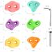 TOPNEW 12PCS Kids Climbing Holds Kit Indoor/Outdoor Rock Wall Hardware Set in Pastel Macaroon Colors - Buy Online on GoSupps.com
