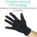 Copper Arthritis Gloves for Carpal Tunnel and Joint Pain Relief - Full Hand Compression Touchscreen Finger - Flexible Wrist and Thumb Support - Men and Women - Black Large - Buy Online on GoSupps.com