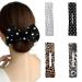 ONLFPZP 4 Pieces Hair Bun Maker Bun Makers For Hair Lazy Hair Curler Bun Clips Solid Color Fashion Hair Bun Wraps Hairstyle Hair Styling Accessories For Women Girls