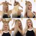 Buy 1 Tresse Remy Real Hair Extensions - Hair Part Extensions with Wire - Smooth White Brown/Light Blond #12P613 - 18 (45cm) - 65g - International Shipping Available - Buy Online on GoSupps.com