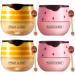 4PCS Bee Balm Lip Balm Honey Pot & Strawberry Sleeping Lip Mask  Propolis Moisturizing Honey Lip Mask Lip Balm  Hydrating & Prevention Dry and Cracked Lip Scrubs Exfoliator  Winter Lip Care Products  2PCS Honey POT & 2 P...