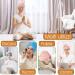 Super Absorbent Microfiber Fleece Turban Hair Towel - Quick Drying Hood for Curly & Smooth Hair - Buy Online on GoSupps.com