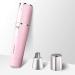Nose and Ear Hair Trimmer SUPRENT, Wet & Dry Trimmer for Women, IPX7 Waterproof Design, Stainless Steel Rotation Blade, Portable Use (Pink)