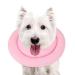Sbayool Rescue House cats adjustable soft and comfortable neck crawl for dogs leakage protection dog For preventing cats and dogs from licking wounds after the operation pink m pink neck: 23cm- 26cm M