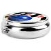 Portable 3 Compartment Round Pill Box | Mini Travel Medicine Organizer | Decorative Pill Case for Vitamins & Tablets - Buy Online on GoSupps.com