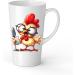 White Ceramic Kids Chicken Mug - Large 483 ml Perfect for Hot Chocolate or Milk Fun and Easy to Use - Buy Online on GoSupps.com